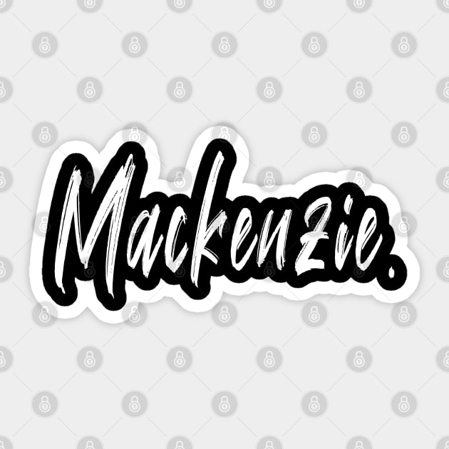 Name Girl Mackenzie Sticker by CanCreate